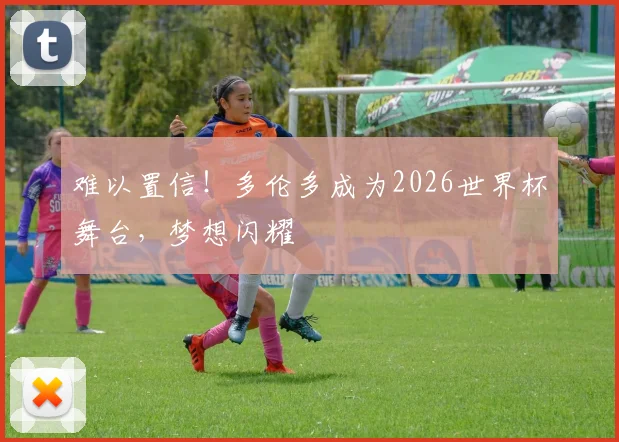 难以置信!多伦多成为2026世界杯舞台,梦想闪耀