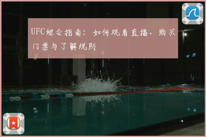 UFC综合指南:如何观看直播、购买门票与了解规则